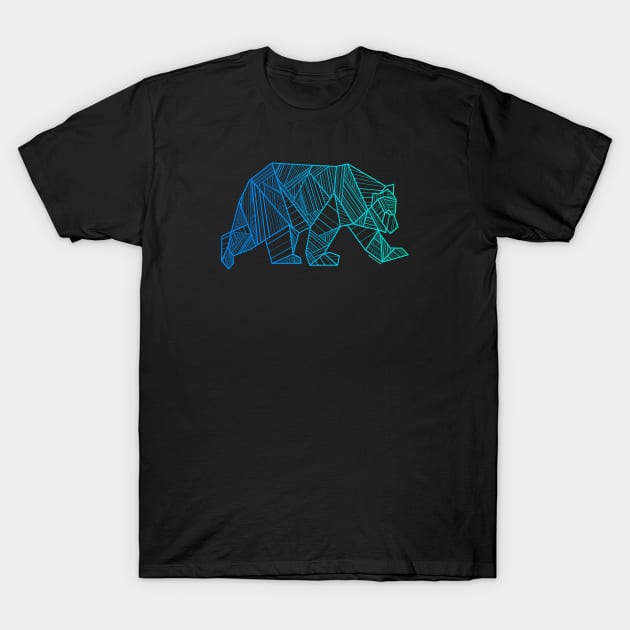 Geometric Bear Wild Alaska Mountain Animal Hipster Gay Bear | BearlyBrand T-Shirt by The Bearly Brand